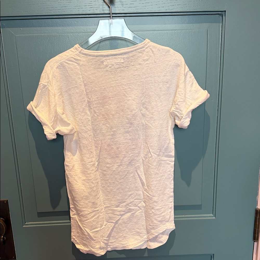 Isabel Etoile Marant Women's White Logo Graphic Tee - Picture 3 of 4